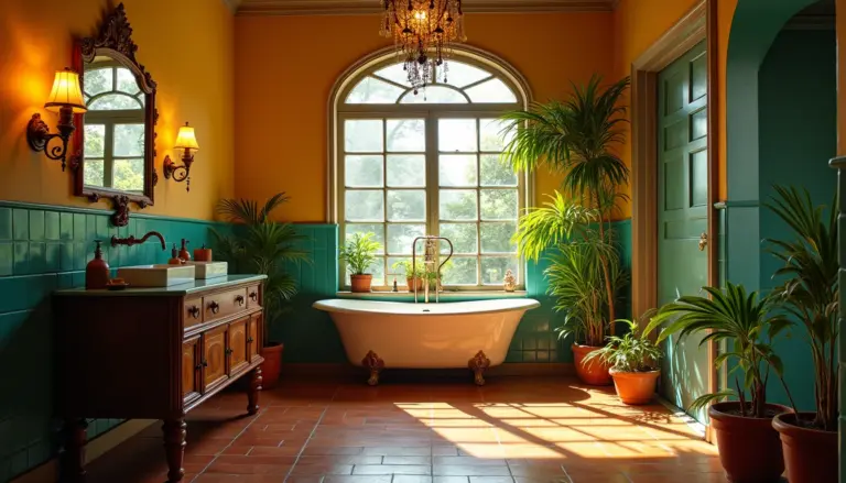 Banheiro com Decoração Vintage: O toque de charme que faltava!