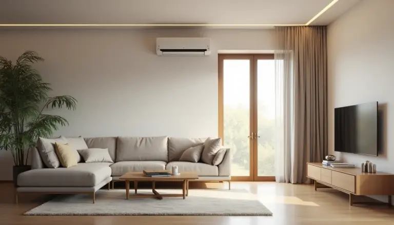 Sala Elegante: 5 Formas Criativas de Esconder o Ar Condicionado