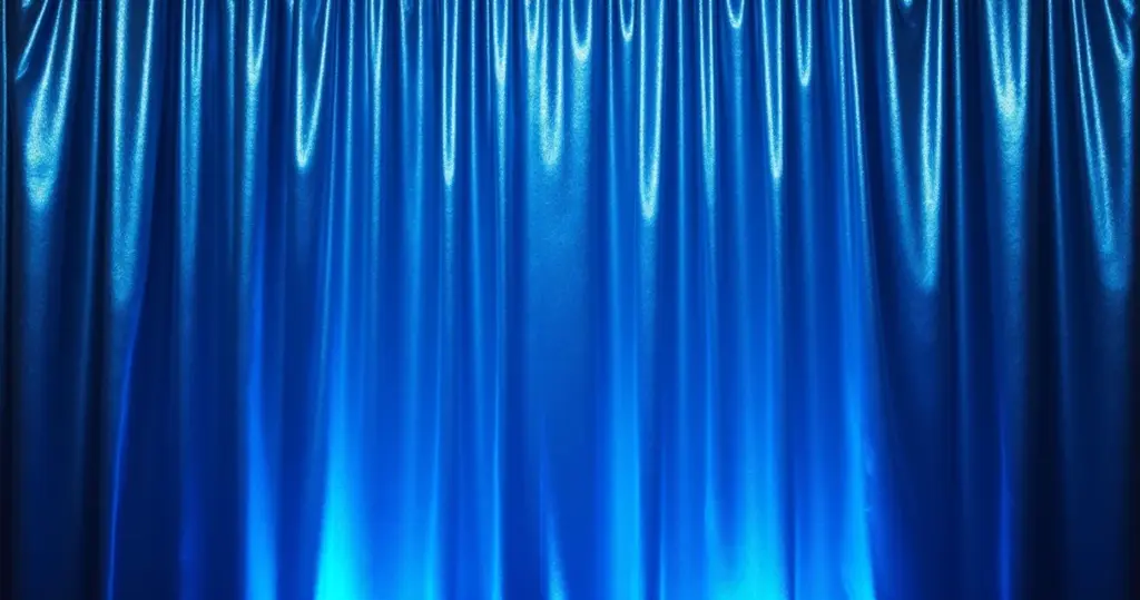 Decoração com Cortina Metalizada Azul: O Segredo Para Festas Incríveis