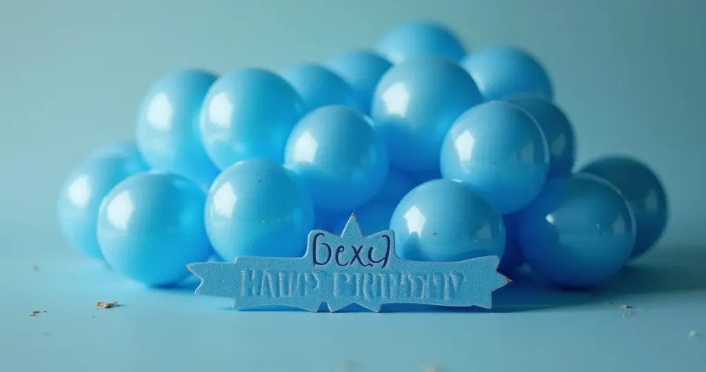 Decoração de Aniversário Simples para Homem Azul: Elegância!