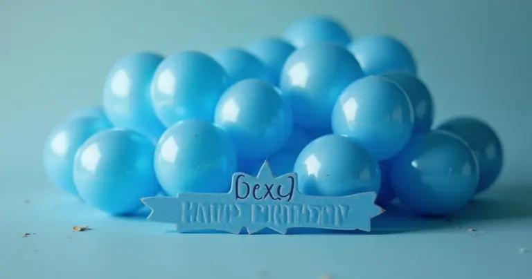 Decoração de Aniversário Simples para Homem Azul: Elegância!