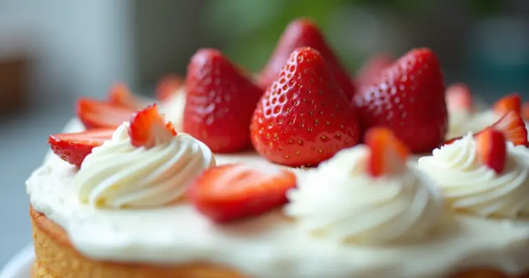 8 Ideias Incríveis de Decoração de Bolo Branco com Morango