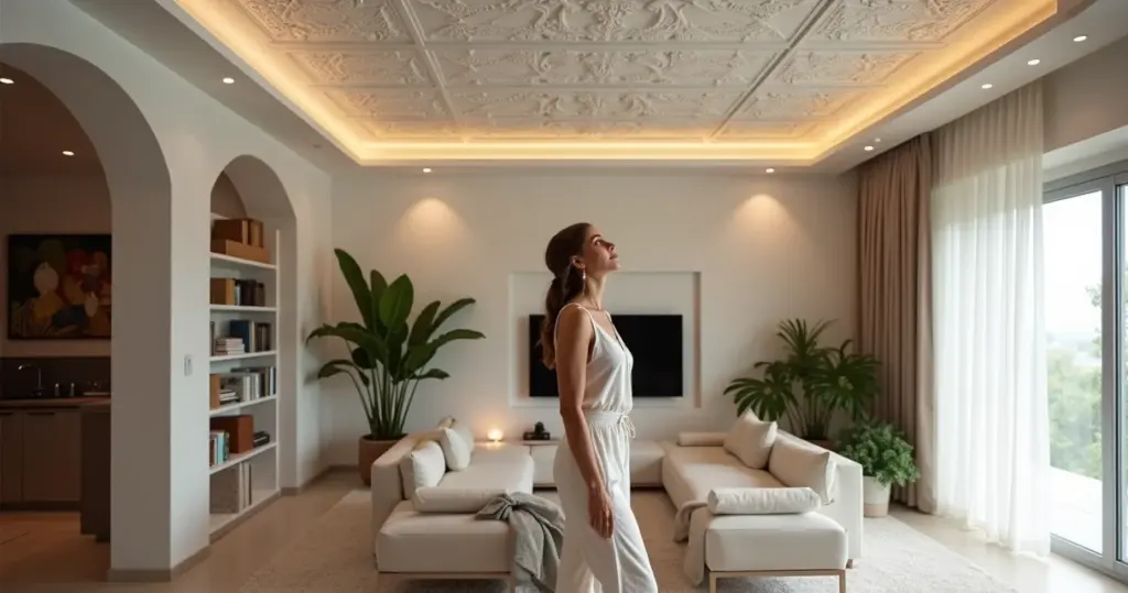 12 Ideias de Decoração de Forro de Gesso para Sala que Vão Revoltar seu Teto