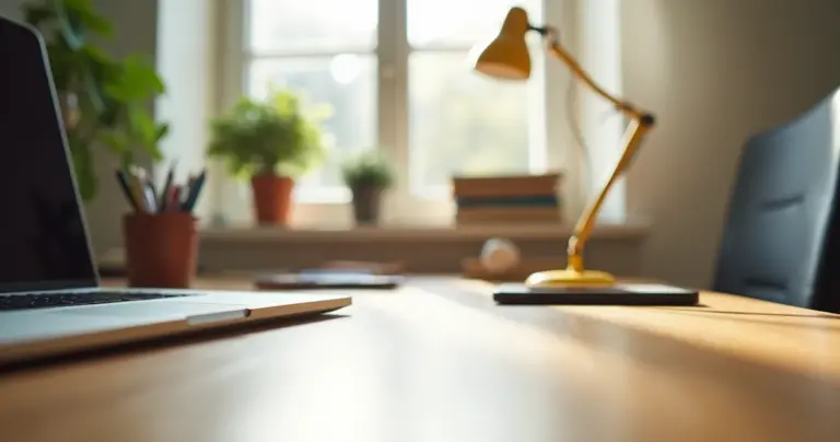 8 Dicas de Decoração de Mesa de Escritório para 2026