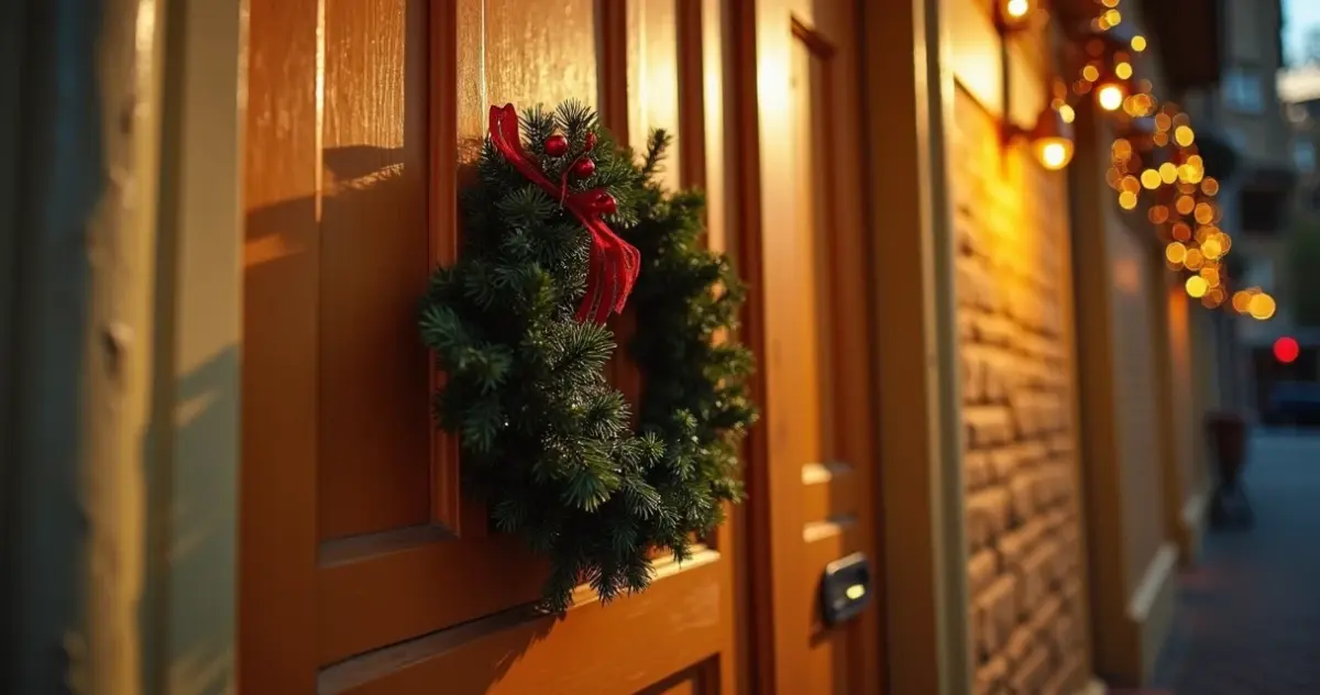 Decoração de Natal para Porta de Apartamento: Magia 2026 Decoração de Natal para Porta de Apartamento: Magia 2026