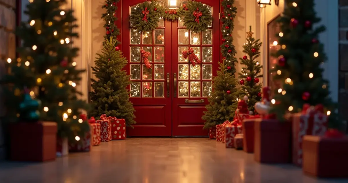 Decoração de Natal Porta: Transforme sua Entrada Mágica! Decoração de Natal Porta: Transforme sua Entrada Mágica!