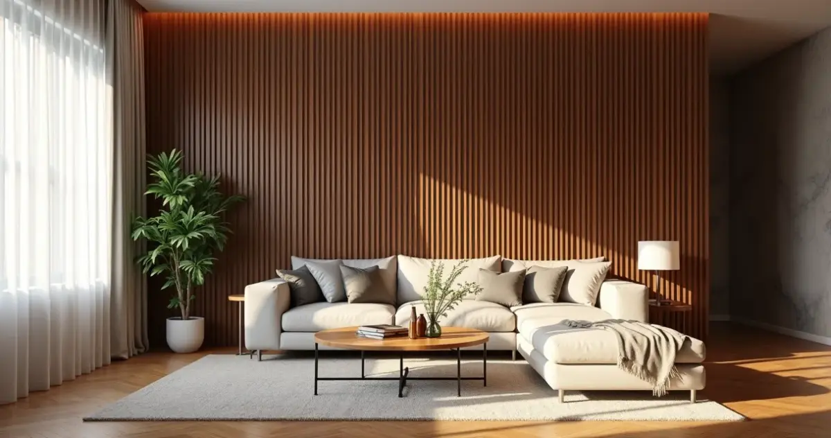 Decoração de Sala com Painel Ripado: Transforme Seu Lar