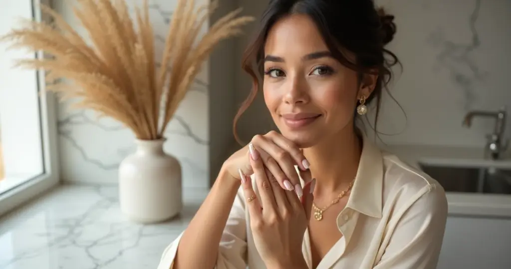 27 Ideias de Decoração de Unha Almond Delicada para Mãos Sofisticadas 27 Ideias de Decoração de Unha Almond Delicada para Mãos Sofisticadas