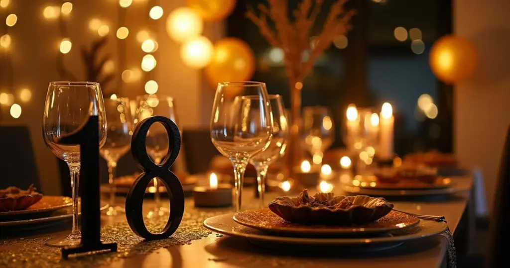 Decoração Festa 18 Anos Feminina Simples: Preto e Dourado UAU!