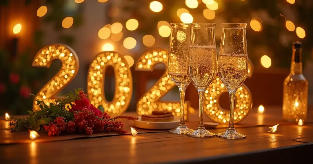 Decoração Reveillon 2026: 7 ideias que vão impactar seu evento [2026]