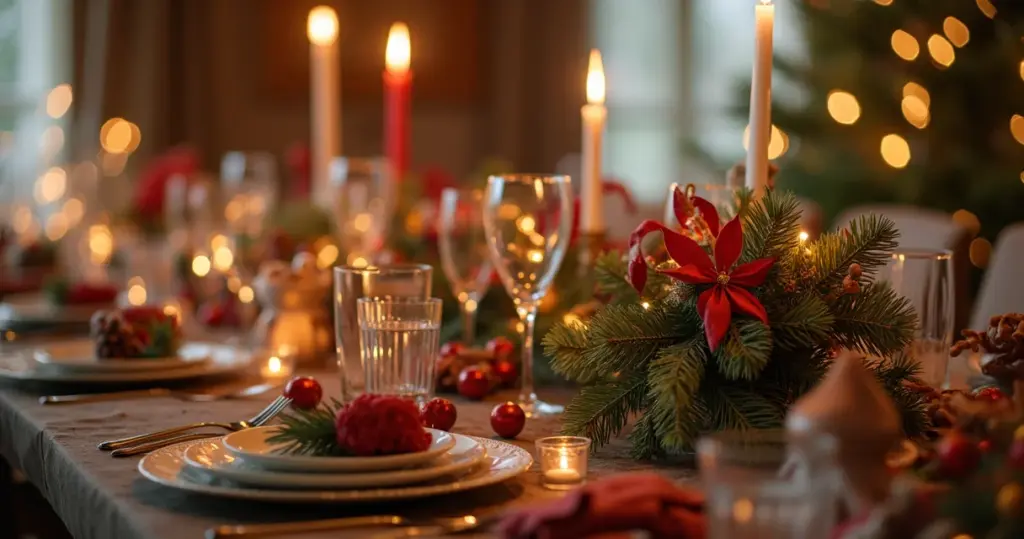 8 Ideias Simples para Decoração de Mesa de Natal 2026