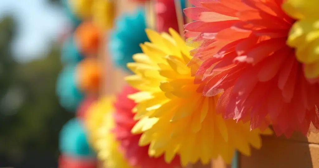 Papel Crepom Decoração Festa Junina Simples: o toque mágico que faltava!