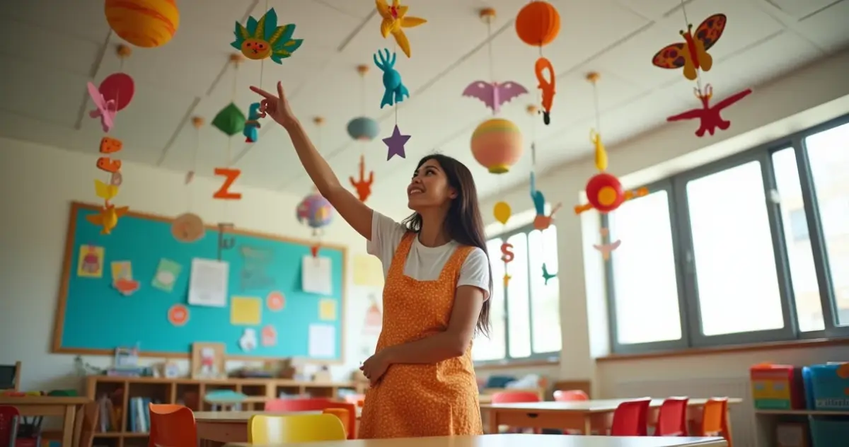 10 Temas de Móbiles para Teto Decoração de Sala de Aula Infantil 10 Temas de Móbiles para Teto Decoração de Sala de Aula Infantil