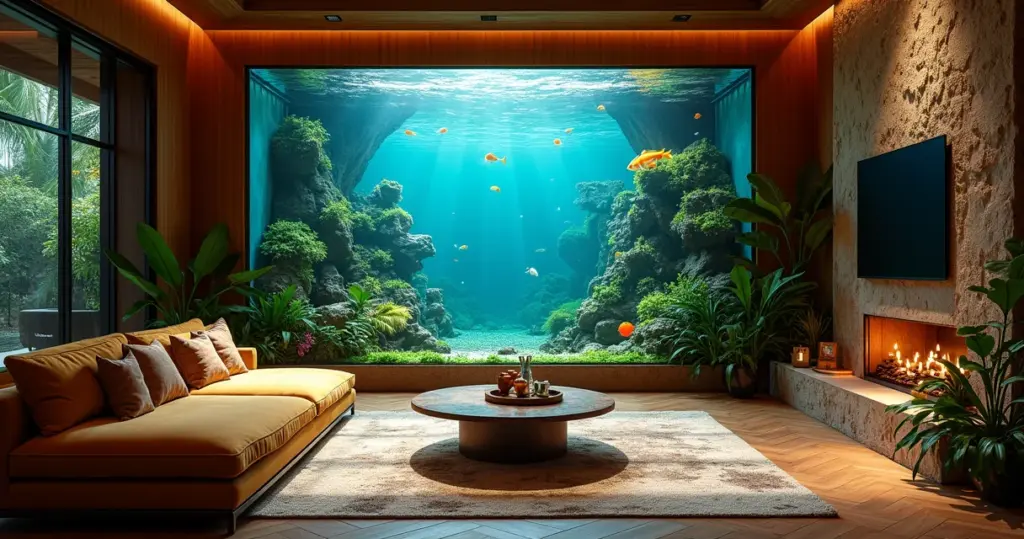 Aquário na Sala: Ideias Modernas para Transformar Seu Ambiente