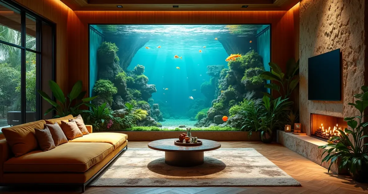 Aquário na Sala: Ideias Modernas para Transformar Seu Ambiente