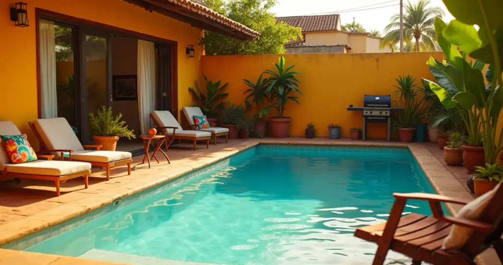 32 Ideias de Área Gourmet com Piscina Simples que Cabe no Seu Bolso