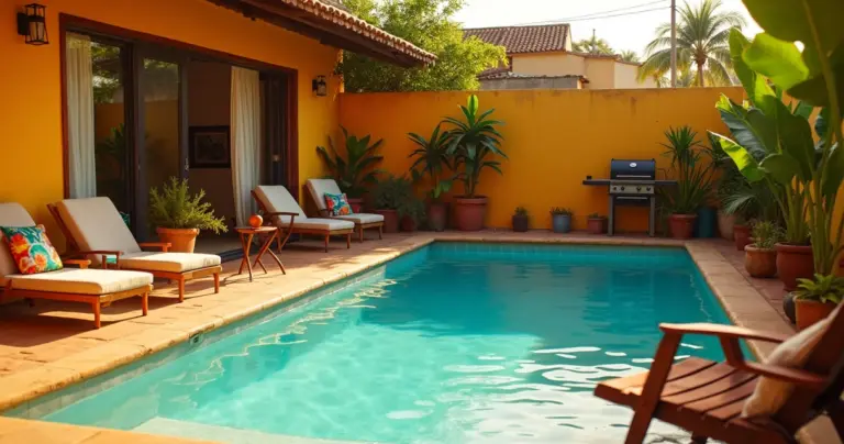 32 Ideias de Área Gourmet com Piscina Simples que Cabe no Seu Bolso