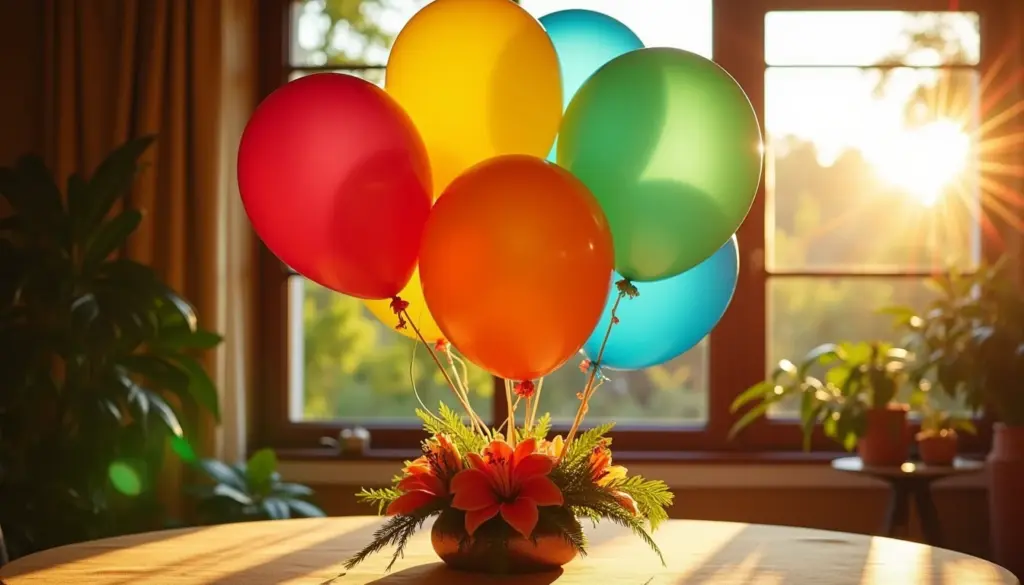 87 Ideias de Centro de Mesa com Balão para Arrasar em Qualquer Festa