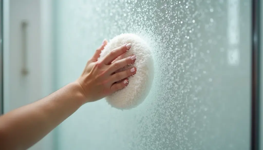 Como lavar box de banheiro sem riscar com truque da palha de aço seca