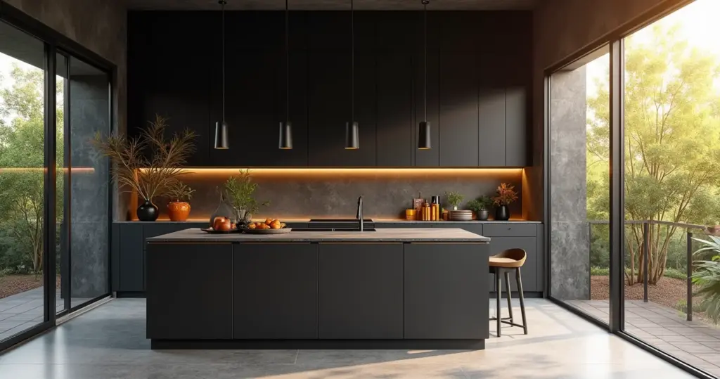 27 Ideias de Cozinha Escura que Valorizam seu Imóvel em 2026