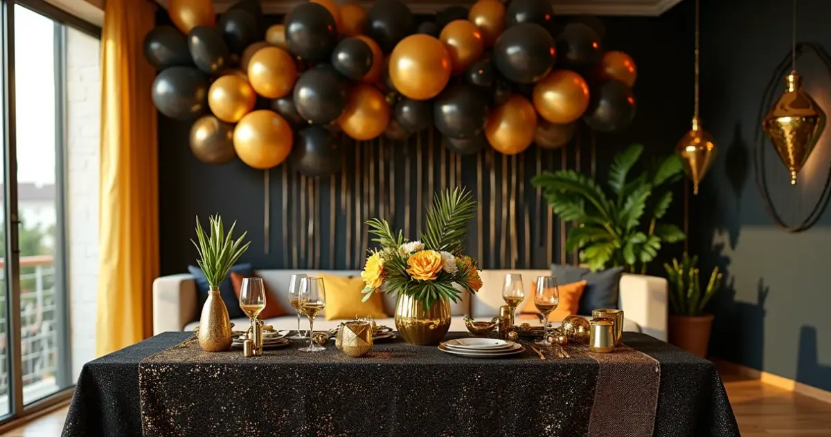 27 Ideias de Decoração Aniversário Preto e Dourado (Até Para Orçamento Apertado) 27 Ideias de Decoração Aniversário Preto e Dourado (Até Para Orçamento Apertado)