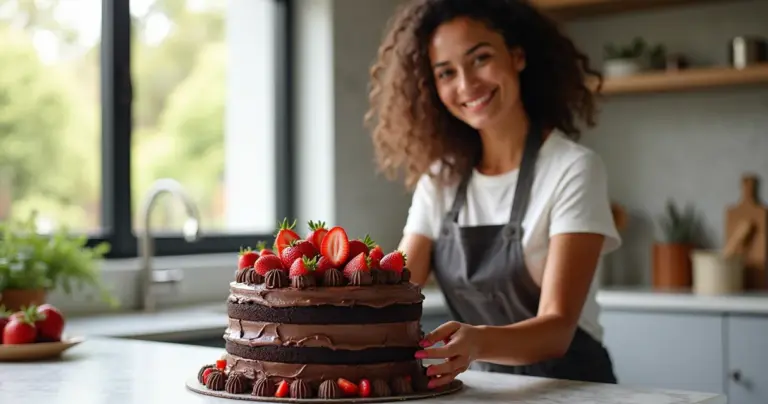 27 Ideias de Decoração Bolo Chocolate com Morango que Parecem Profissional 27 Ideias de Decoração Bolo Chocolate com Morango que Parecem Profissional
