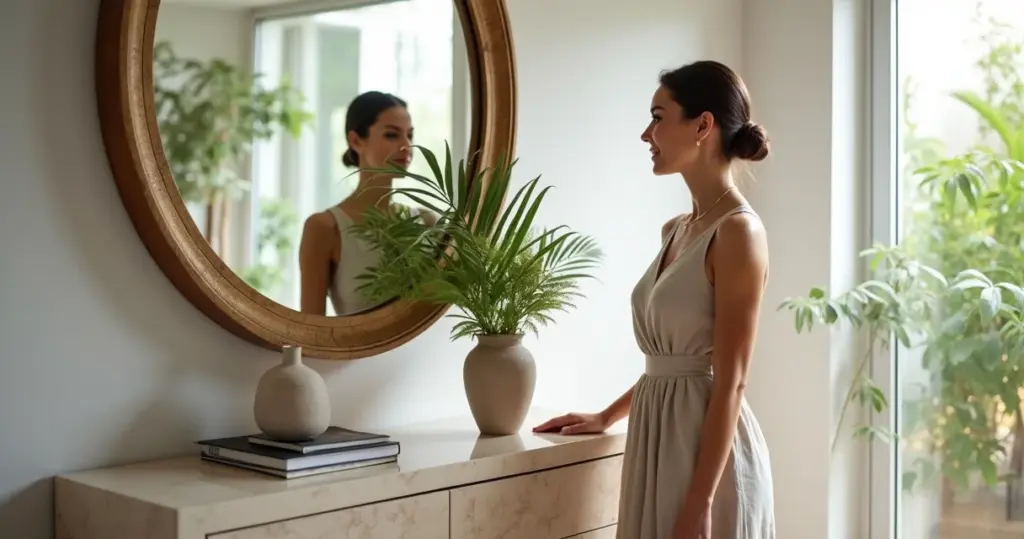 17 Ideias de Decoração com Aparador e Espelho que Ampliam Seu Espaço