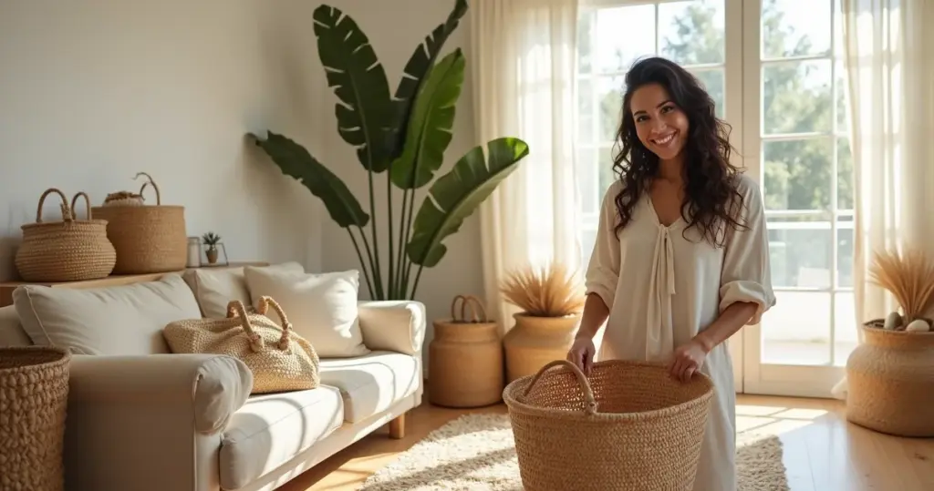 12 Ideias de Decoração com Cestas de Palha que Vão Revoltar Sua Casa