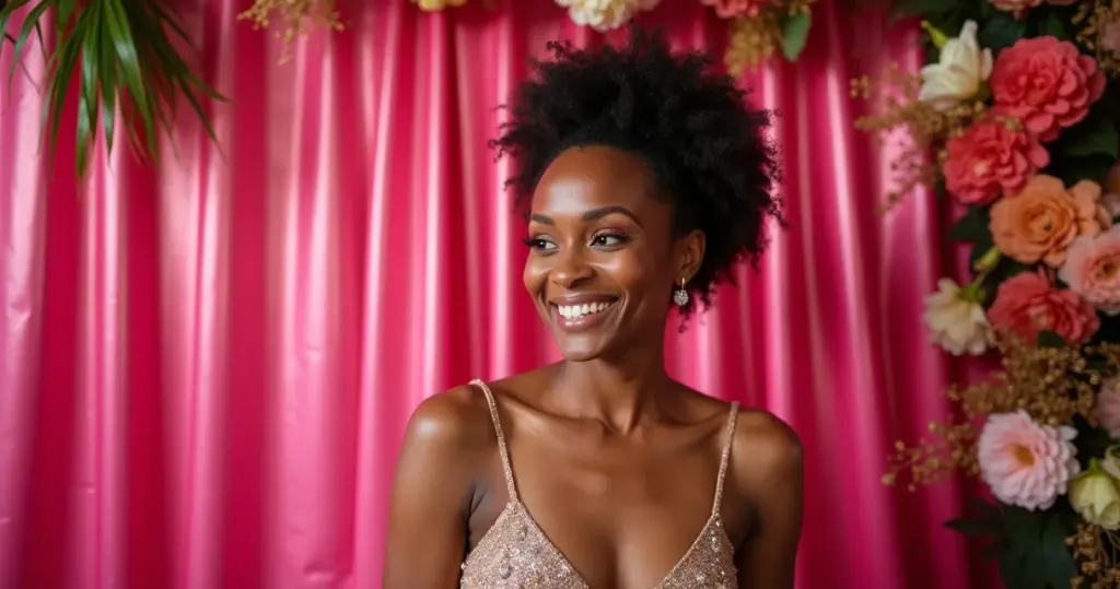 25 Ideias de Decoração com Cortina Metalizada Rosa para Festas Inesquecíveis