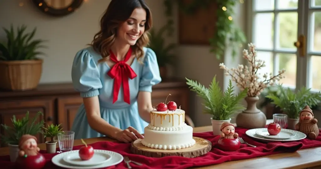 45 Ideias de Decoração da Branca de Neve 1 Ano: Do Rústico ao Luxuoso