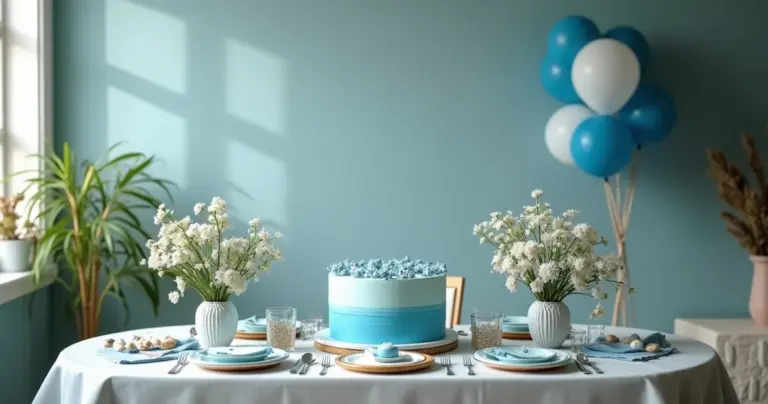 17 Ideias de Decoração de Aniversário Azul Simples (Sem Estresse!)