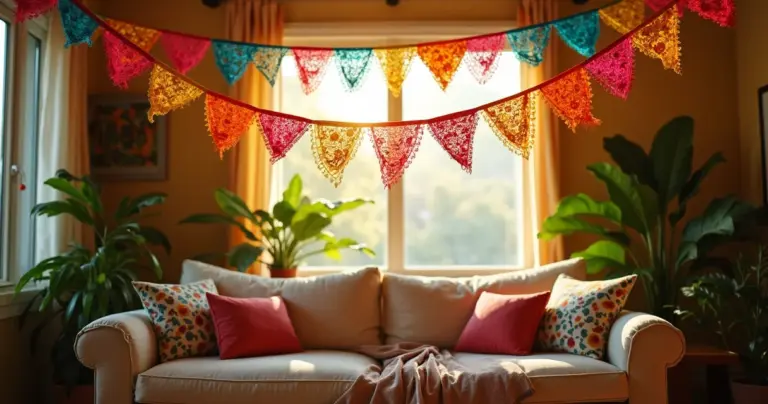 15 Ideias de Decoração de Bandeirola que Transformam Qualquer Ambiente 15 Ideias de Decoração de Bandeirola que Transformam Qualquer Ambiente