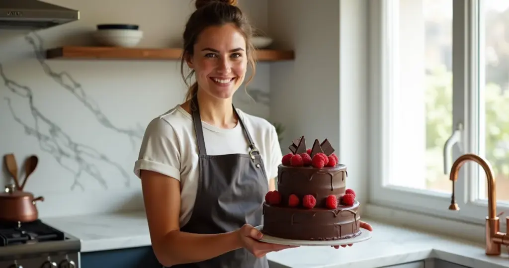 Decoração de bolo chocolate: 45 minutos para um visual profissional Decoração de bolo chocolate: 45 minutos para um visual profissional