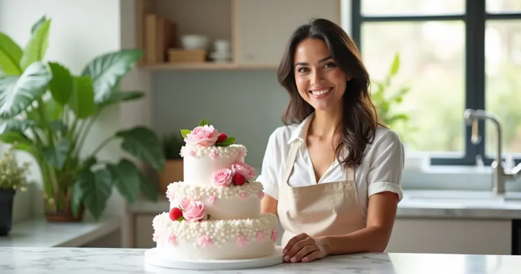 18 Ideias de Decoração de Bolo Feminino com Chantilly que Parecem Profissionais