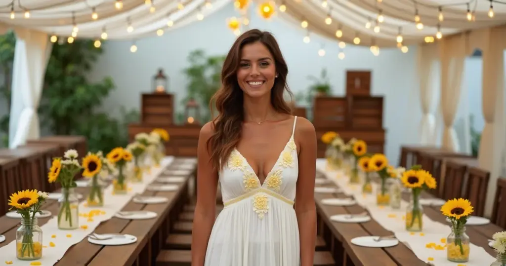 15 Ideias de Decoração de Casamento Amarelo e Branco Rustico que Cabe no Bolso