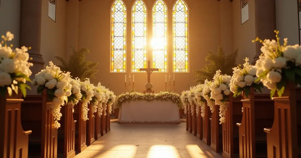 27 Ideias de Decoração de Casamento para Igreja que Respeitam o Sagrado 27 Ideias de Decoração de Casamento para Igreja que Respeitam o Sagrado