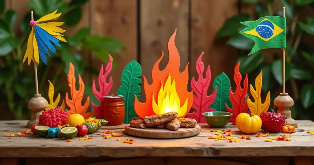 22 Ideias de Decoração de Festa Junina com EVA que Impressionam e Economizam