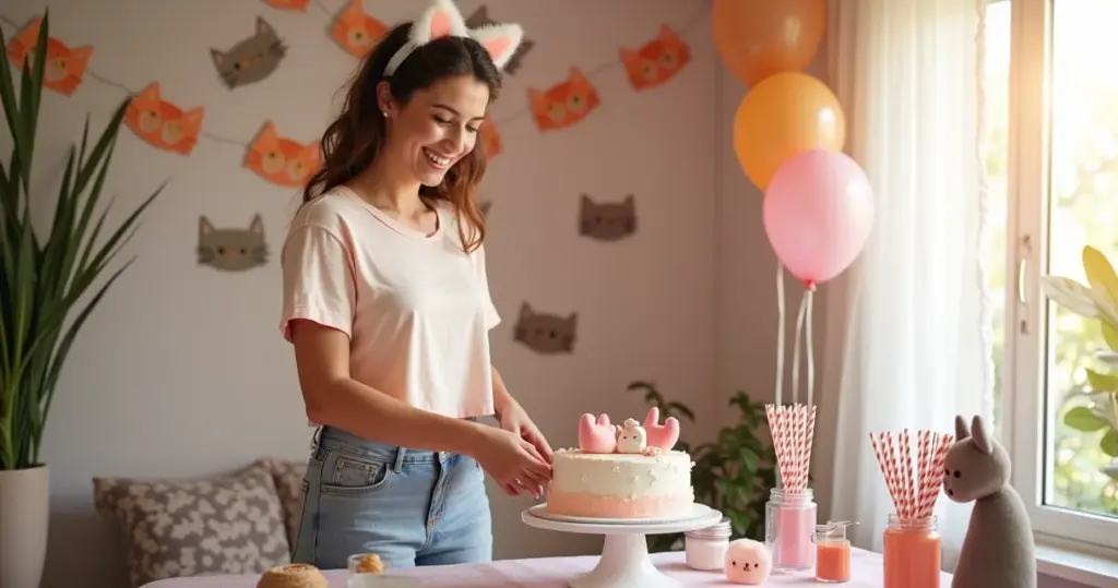 18 Ideias de Decoração de Festa Tema Gatinho que Economizam 30%