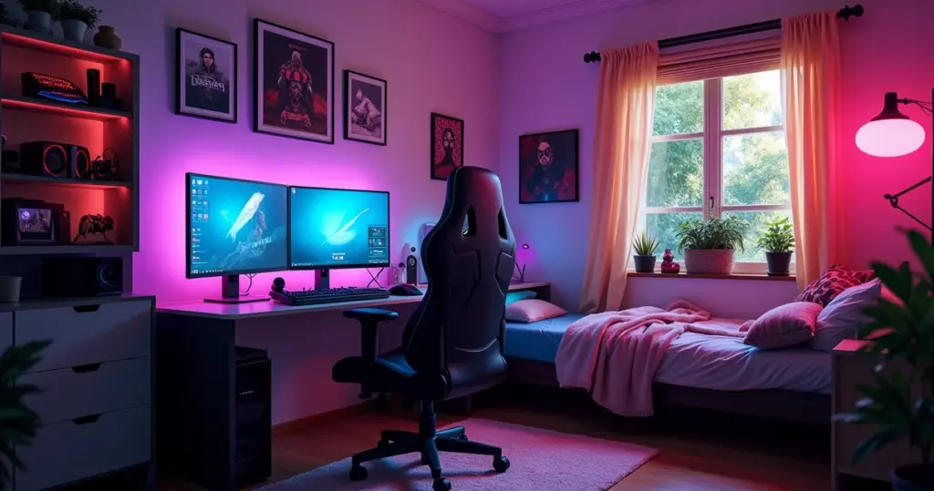 27 Ideias de Decoração de Games para Criar seu Quarto Gamer Imersivo