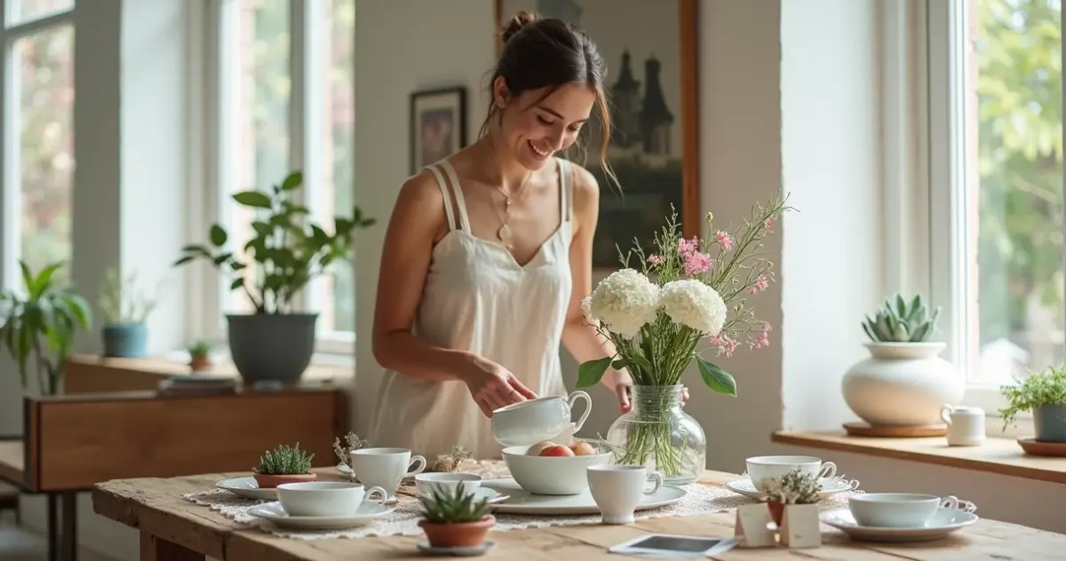 18 Ideias de Decoração de Mesa para Chá de Casa Nova que Contam Sua História 18 Ideias de Decoração de Mesa para Chá de Casa Nova que Contam Sua História
