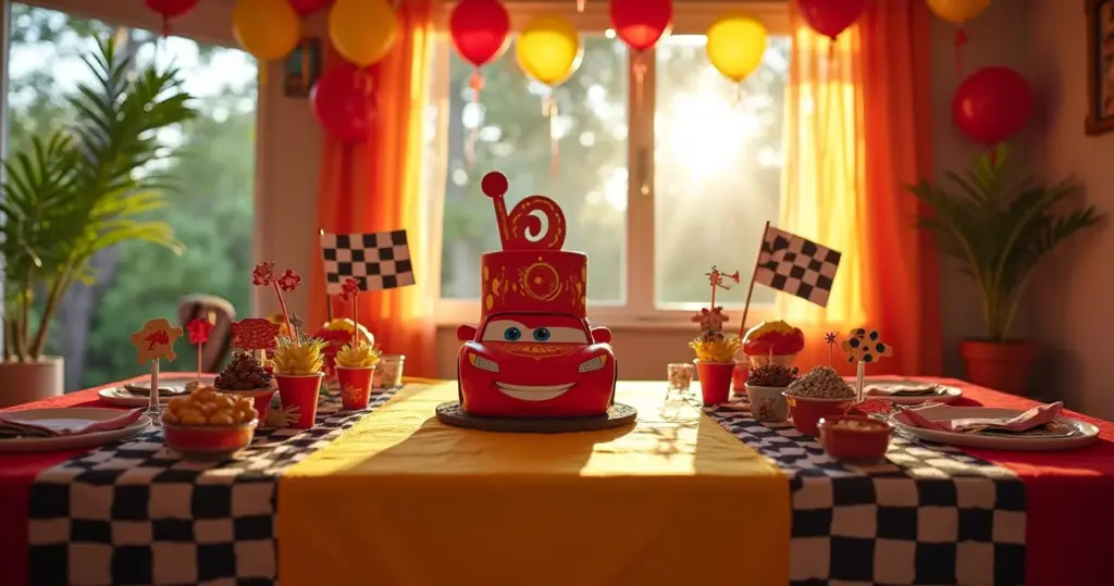 14 Ideias de Decoração de Mesa Relâmpago McQueen (Passo a Passo Fácil)