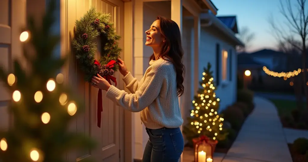 12 Ideias de Decoração de Natal Externa Simples que Encantam a Rua Toda