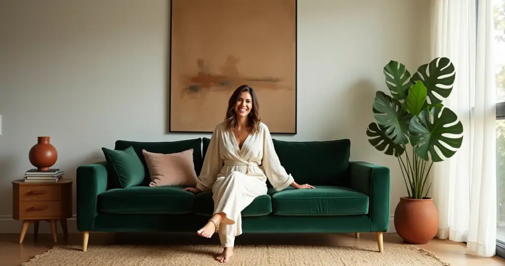 12 Ideias de Decoração de Sala com Sofá Verde Escuro (Transforme Seu Espaço)