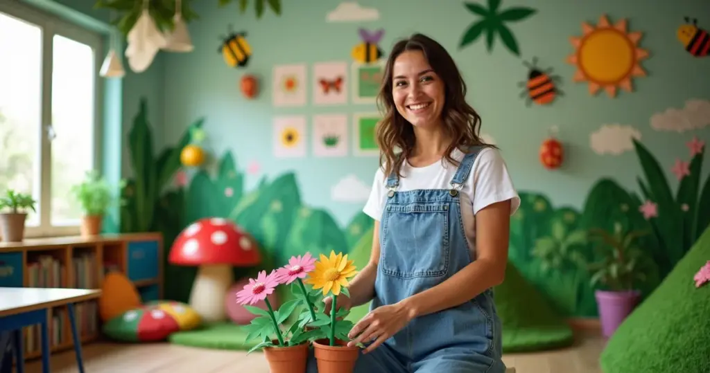 23 Ideias de Decoração de Sala de Aula Tema Jardim que Transformam Alunos em Exploradores