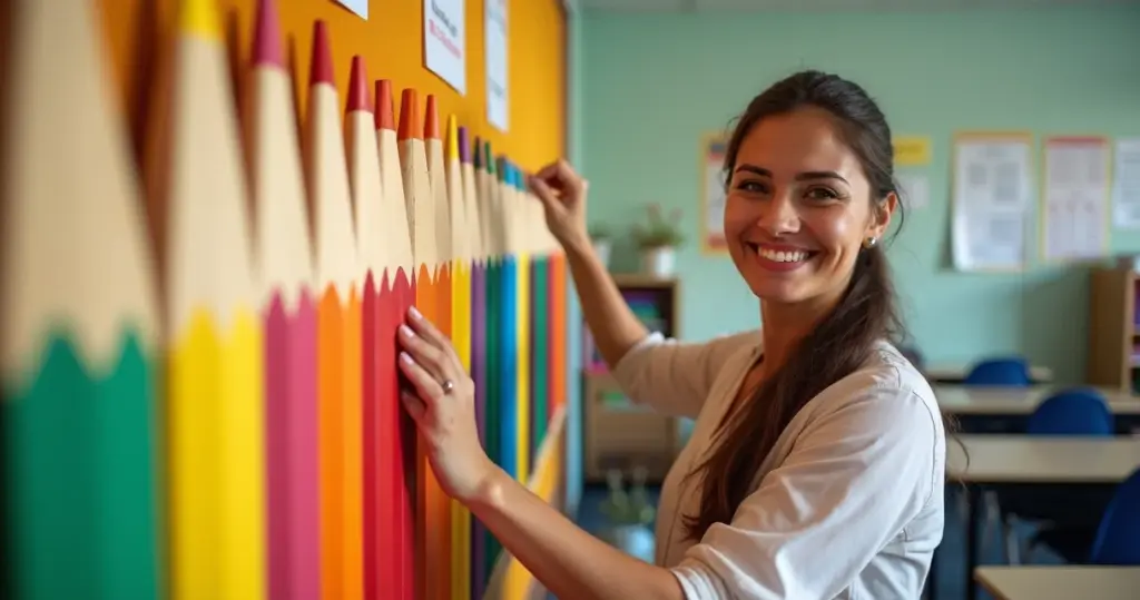 32 Ideias de Decoração de Sala de Aula Tema Lápis que Transformam o Aprendizado