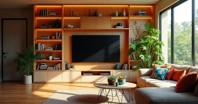 7 Ideias de Decoração de Sala de TV com Painel que Organizam Tudo 7 Ideias de Decoração de Sala de TV com Painel que Organizam Tudo