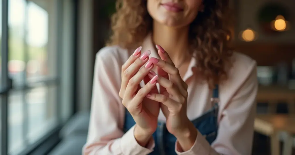 12 Ideias de Decoração de Unha Postiça Realista Rosa Que Ninguém Percebe