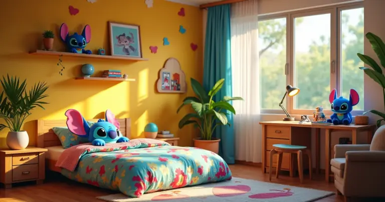 23 Ideias de Decoração do Stitch para Menino que Crescem com Ele