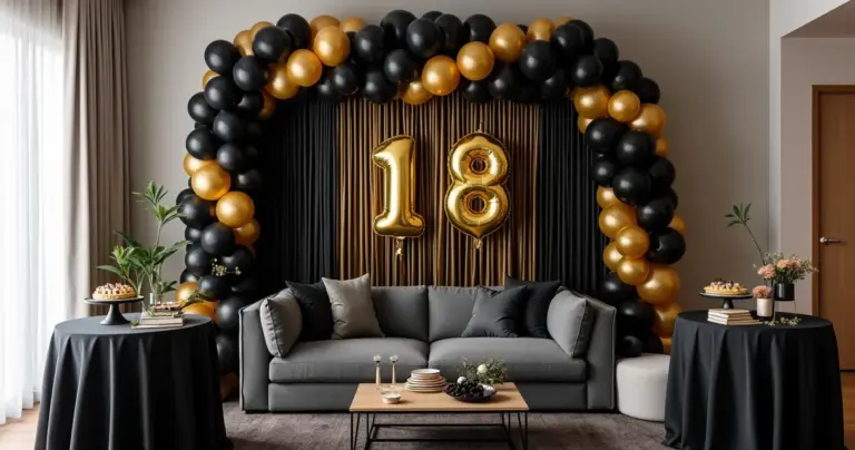 18 Ideias de Decoração Festa 18 Anos Feminina Simples Preto e Dourado 18 Ideias de Decoração Festa 18 Anos Feminina Simples Preto e Dourado