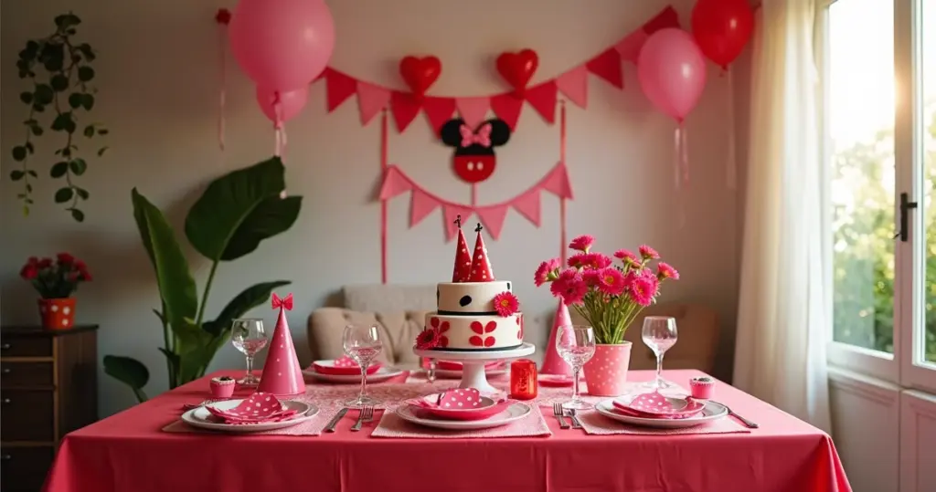 27 Ideias de Decoração Festa Infantil Minnie: Do Clássico ao Rosa